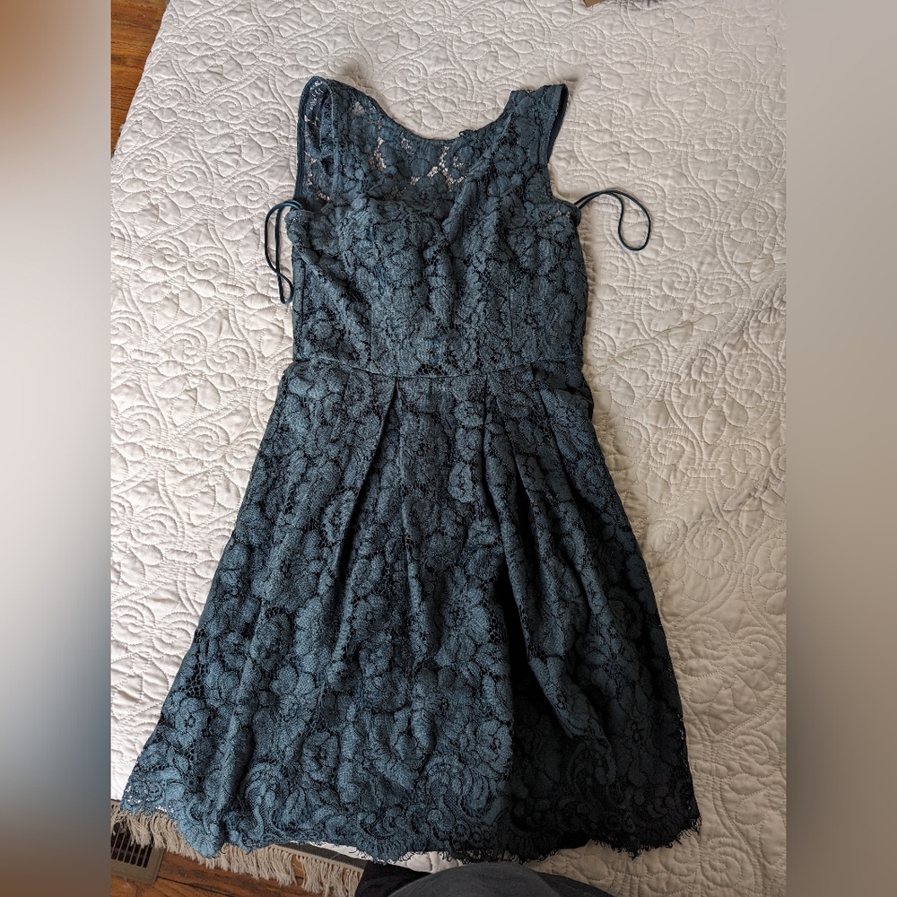 BHLDN by Hitherto / Kinsley Dress, dusty emerald, size 2